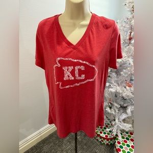 Kansas City V Neck Women’s Tee‎ Size Med